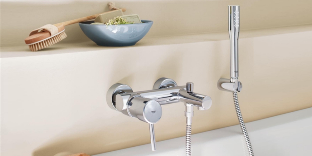 Grohe Concetto bathtub faucet wall mounting